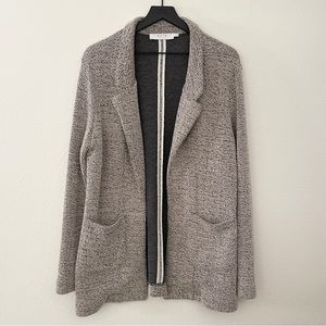 ASTR the Label Nordstrom Tweed Cozy Knit Sweater Blazer in Black and White